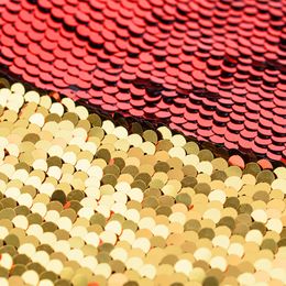 Bildspel - Tomteluva med Paljetter Röd/Guld