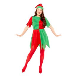 Joulutonttu Mekko Naamiaisasu