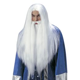 Trollkarlsperuk med Skägg