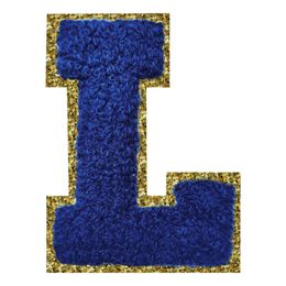 Bildspel - Tygmärke Bokstav Blå