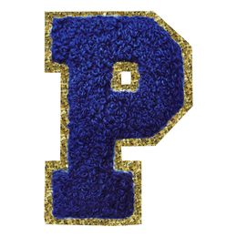 Bildspel - Tygmärke Bokstav Blå