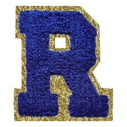 Bildspel - Tygmärke Bokstav Blå