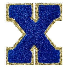 Bildspel - Tygmärke Bokstav Blå