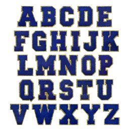Tygmärke Bokstav Blå