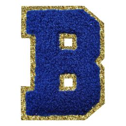 Bildspel - Tygmärke Bokstav Blå