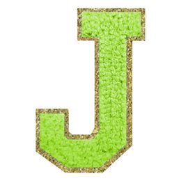 Lysbildefremvisning - Stofmærke Bogstav Grøn