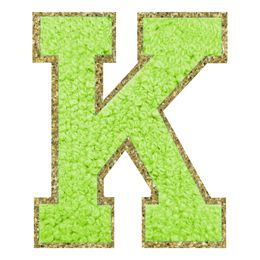 Lysbildefremvisning - Stofmærke Bogstav Grøn