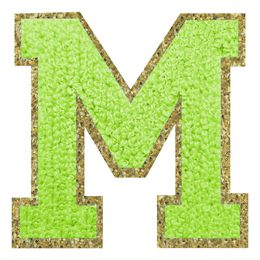 Lysbildefremvisning - Stofmærke Bogstav Grøn