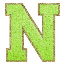 Lysbildefremvisning - Stofmærke Bogstav Grøn