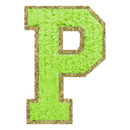 Lysbildefremvisning - Stofmærke Bogstav Grøn