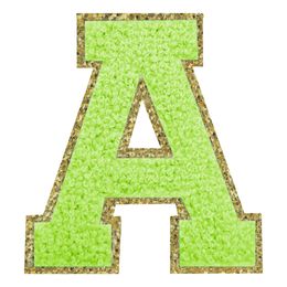 Lysbildefremvisning - Stofmærke Bogstav Grøn