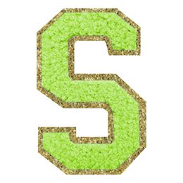 Lysbildefremvisning - Stofmærke Bogstav Grøn