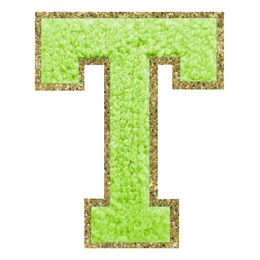 Lysbildefremvisning - Stofmærke Bogstav Grøn