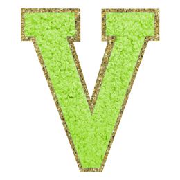 Lysbildefremvisning - Stofmærke Bogstav Grøn