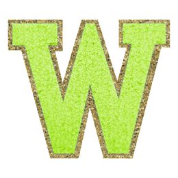 Lysbildefremvisning - Stofmærke Bogstav Grøn