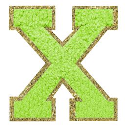 Lysbildefremvisning - Stofmærke Bogstav Grøn