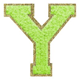 Lysbildefremvisning - Stofmærke Bogstav Grøn