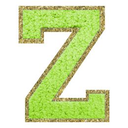 Lysbildefremvisning - Stofmærke Bogstav Grøn