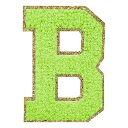 Lysbildefremvisning - Stofmærke Bogstav Grøn