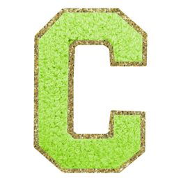 Lysbildefremvisning - Stofmærke Bogstav Grøn