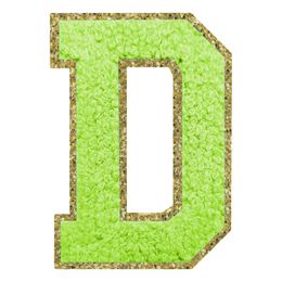 Lysbildefremvisning - Stofmærke Bogstav Grøn