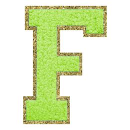 Lysbildefremvisning - Stofmærke Bogstav Grøn