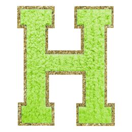 Lysbildefremvisning - Stofmærke Bogstav Grøn