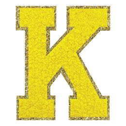 Bildspel - Tygmärke Bokstav Gul