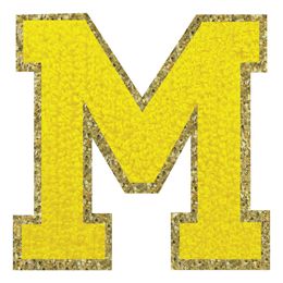 Bildspel - Tygmärke Bokstav Gul