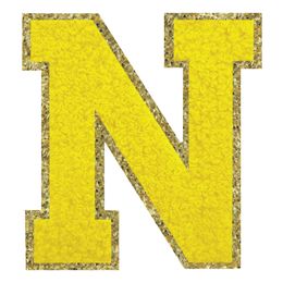 Bildspel - Tygmärke Bokstav Gul