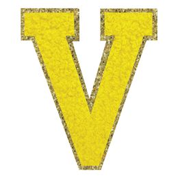 Bildspel - Tygmärke Bokstav Gul