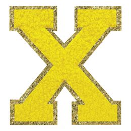 Bildspel - Tygmärke Bokstav Gul