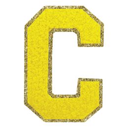 Bildspel - Tygmärke Bokstav Gul