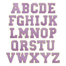 Tygmärke Bokstav Lila