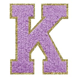 Bildspel - Tygmärke Bokstav Lila