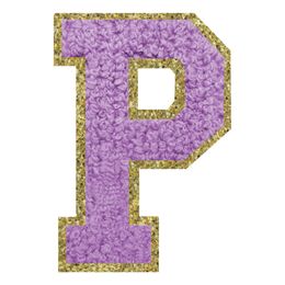 Bildspel - Tygmärke Bokstav Lila