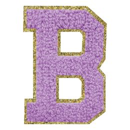 Bildspel - Tygmärke Bokstav Lila