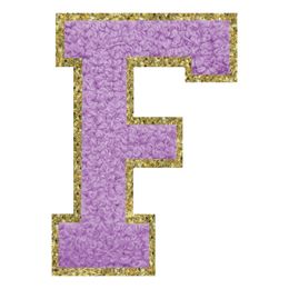 Bildspel - Tygmärke Bokstav Lila