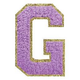 Bildspel - Tygmärke Bokstav Lila