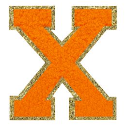 Bildspel - Tygmärke Bokstav Orange