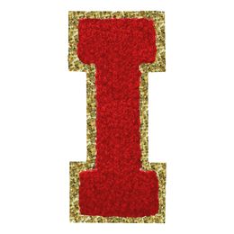 Lysbildefremvisning - Stofmærke Bogstav Rød