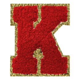 Lysbildefremvisning - Stofmærke Bogstav Rød