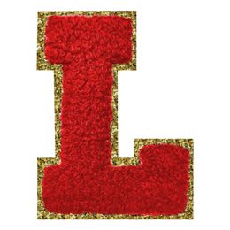 Lysbildefremvisning - Stofmærke Bogstav Rød