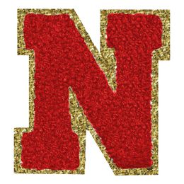 Lysbildefremvisning - Stofmærke Bogstav Rød