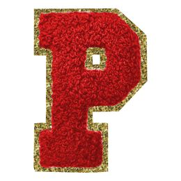 Lysbildefremvisning - Stofmærke Bogstav Rød