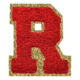 Lysbildefremvisning - Stofmærke Bogstav Rød