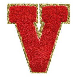 Lysbildefremvisning - Stofmærke Bogstav Rød