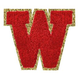 Lysbildefremvisning - Stofmærke Bogstav Rød