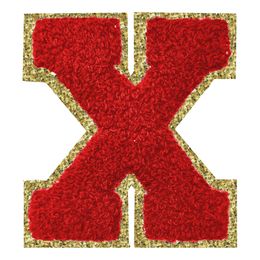 Lysbildefremvisning - Stofmærke Bogstav Rød