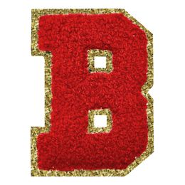 Lysbildefremvisning - Stofmærke Bogstav Rød